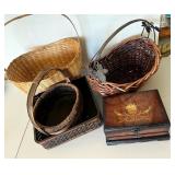 HKA061 - Wooden Basket And Box Collection