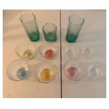 HKA073 - Bundle of Octagon Shaped Glass Cups 