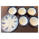 HKA085 - Five Porcelain Bowls And A Plate