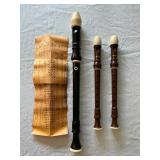 HKA125 - Aulos Recorders - Set Of Three