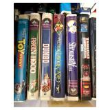 HKA200 - Disney VHS Tapes & Sylvania Tape/ DVD Player