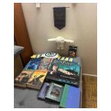HKA256 - Big Lot of Harry Potter Books, Game, and Decor! 