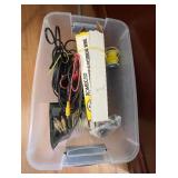 HKA260 - Mystery Lot Of Cables , Dewalt Chargers, Adapters , Etc. 