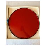HKA261 - Japanese Red Large Plastic Platter Dish 