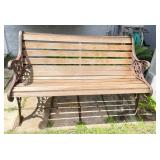 HKA306 - Ornate Victorian Cast Iron Patio Bench