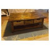 KFF001 Solid Wood Distressed Coffee Table 