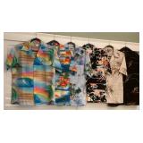 MES040 Men’s Vintage Polyester Aloha Shirts 