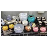 MES050 Twenty Ceramic Animal Shaped Planters & More!