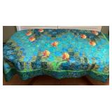 MES057 Hawaiian Patchwork Quilt “Hanauma Bay” Blanket