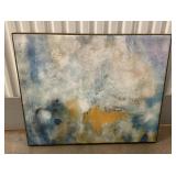 MES068 Large Framed Abstract Art Print On Canvas