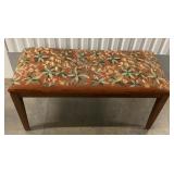 MES075 Tapestry Style Upholstered Bench Seat