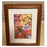 MES095 Koa Framed Orchid House Picture By Rosalie Prussing 
