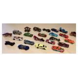 MES112 Twenty-One Hot Wheels & Matchbox Toy Cars