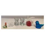 MES127 Fenton, Leo Ward & Other Art Glass Paperweights 