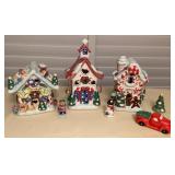 MES159 Elements Ceramic Christmas Village
