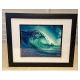 MES163 Framed Giclee Picture Of A Breaking Wave By Lynne Boyer