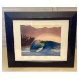 MES164 Framed Art Photo Of Pipeline By Hank Fotos