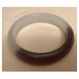 MES169 Purple & White Jade Bangle Bracelet New
