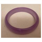 MES176 Purple Jade Bangle Bracelet New