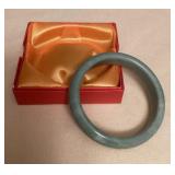 MES181 Green Jade Bangle Bracelet New