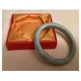 MES182 Light Green Jade Bangle Bracelet New