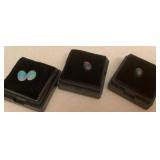 MES193 Four Loose Oval Opal Gemstones New