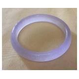 MES196 Pale Lavender Jade Bangle Bracelet New