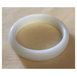 MES198 White Jade Bangle Bracelet New 