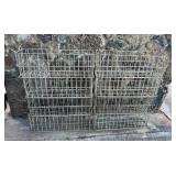 MES208 Eight Galvanized Metal Crates