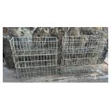 MES209 Six Galvanized Metal Storage Crates