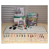 MES214 Sewing Machine, Fabric Pieces, Zippers, Notions & More!