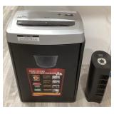 MES223 Paper Shredder & Table Fan