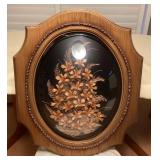 MES227 Large Flora Hawaii Gold Dipped Floral Wall Hanging
