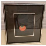 MES228 Framed Japanese “Persimmon” Picture By Haku Maki