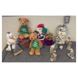 VBB138 Pair of LE Collectible Herrington Teddy Bears, Olaf, Nativity Scene & More Christmas Decor