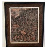 SAT010 - Balinese Framed Painting