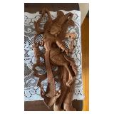 SAT012 - Wooden Statue of a Dancing Diety