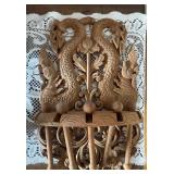 SAT013 - Wooden Dragon Wall Rack