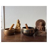 SAT016 - Buddhist Statues + Tibetan bowl bundles 