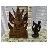 SAT023 - Wooden Hand Carved Buddhist Statues 