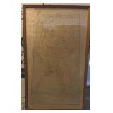 SAT049 - Framed 1958 Burma Map
