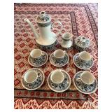 SAT068 - Handmade And Painted Tea Cup Set 