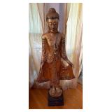 SAT071 - Tall Burmese Wood Statue