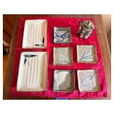 SAT079 - East Asian porcelain dish set + tea 