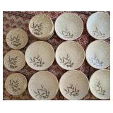 SAT084 - Set Of Stoneware Plates 