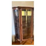SAT100 - Wooden Bow Front Cabinet 