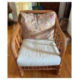 SAT102 - Vintage Natural Rattan Armchair