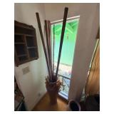 SAT129 - Large Vase with Bamboo decoration 