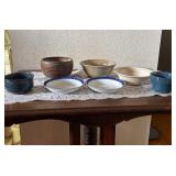 SAT158 - Mixed Vintage & Artisan Ceramic Bowl Lot (7 Pieces)