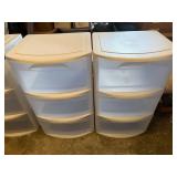 SAT162 - Two Plastic Storage Towers